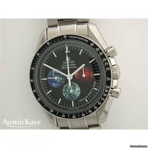 Replica Omega Speedmaster Moonwatch "From The Moon To Mars" steel manual chronograph on bracelet Watch