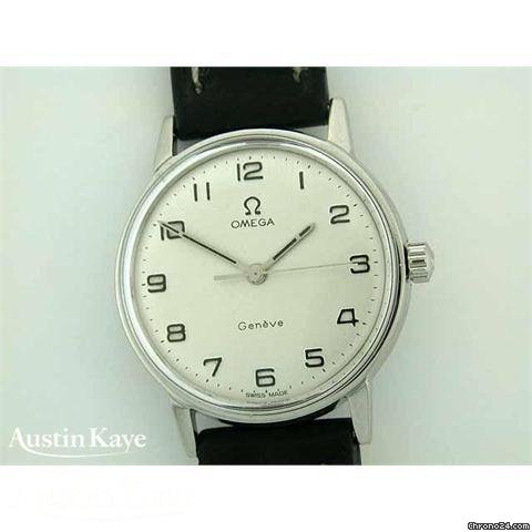 Omega Geneve steel manual on strap. watches