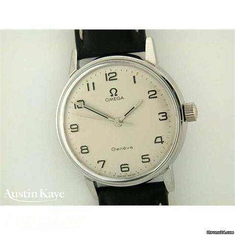 Omega Geneve steel manual on strap. watches