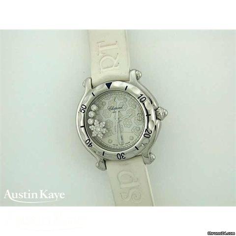 Chopard Happy Sport steel quartz on rubber strap watches