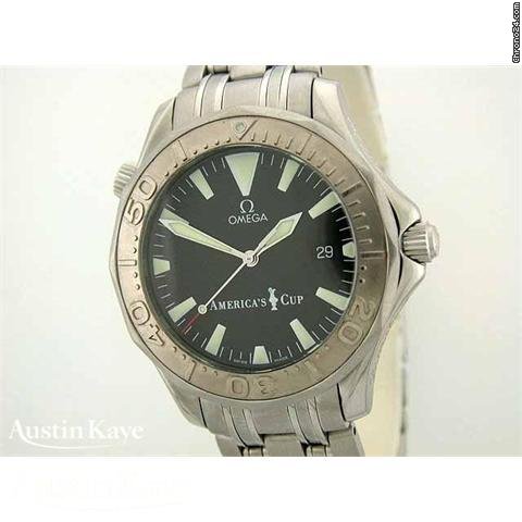 Omega Seamaster professional Americas Cup steel automatic on bracelet. watches