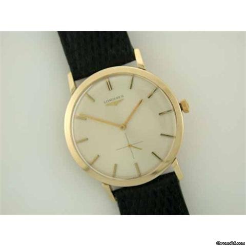 Longines 9ct gold manual on strap watches
