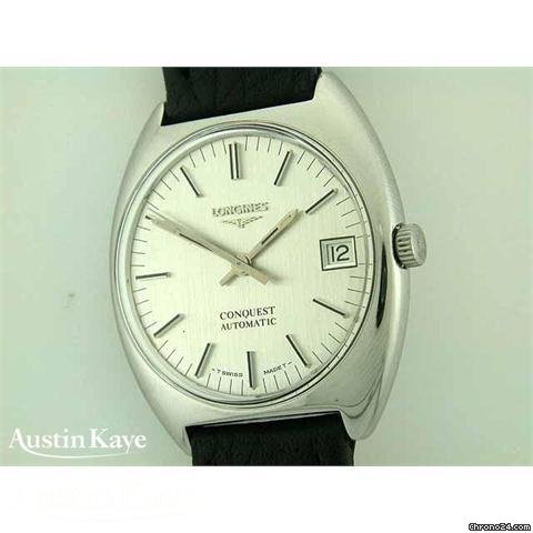 Longines Conquest steel automatic on strap watches