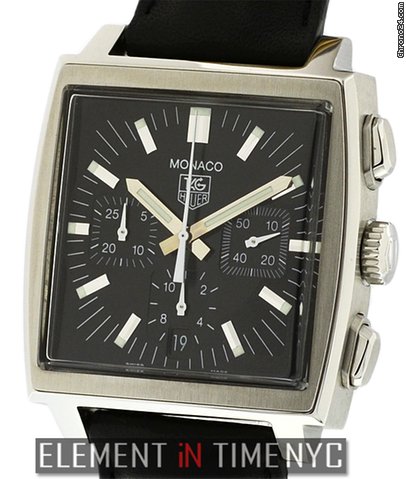TAG Heuer Monaco Chronograph Black Dial 38mm CW21111.FC6177 watches