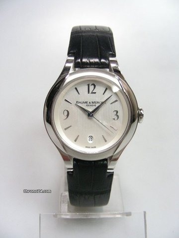 Baume & Mercier Ilea acier/cuir cadran silver watches
