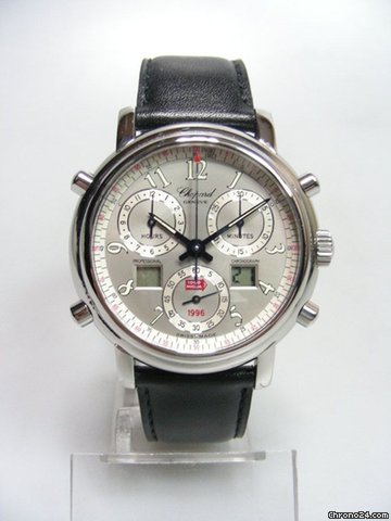 Chopard Mille Miglia chronographe rattrapante cadran silver trois compteurs watches