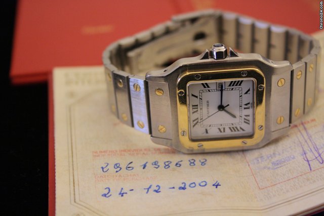 Cartier SANTOS GALBEE SS/GOLD AUTOMATIC BIG SIZE watches