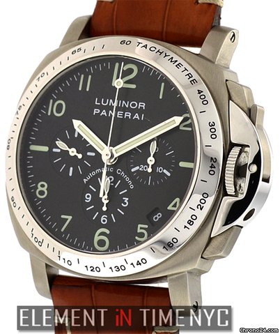 Panerai Luminor Chronograph Titanium Zenith Movement PAM 74 watches