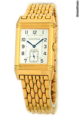 Jaeger-LeCoultre Gent's 18K Rose Gold Jaeger- Reverso Duo Dual Time Zone watches
