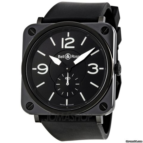 Bell & Ross Aviation Black Ceramic Watch BRS-BL-CER-SRB watches