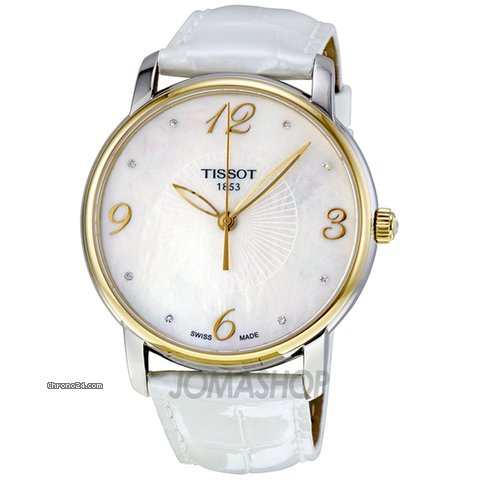 Tissot Lady Round Trend White Mother of Pearl Ladies Watch T0522102611600 watches