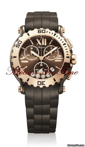 Chopard Happy Sport Chronograph Rose Gold & Ceramic Limited 3000 Pcs watches