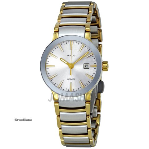 Rado Centrix Silver Dial Two Tone Stainless Steel Ladies Watch R30530103 watches