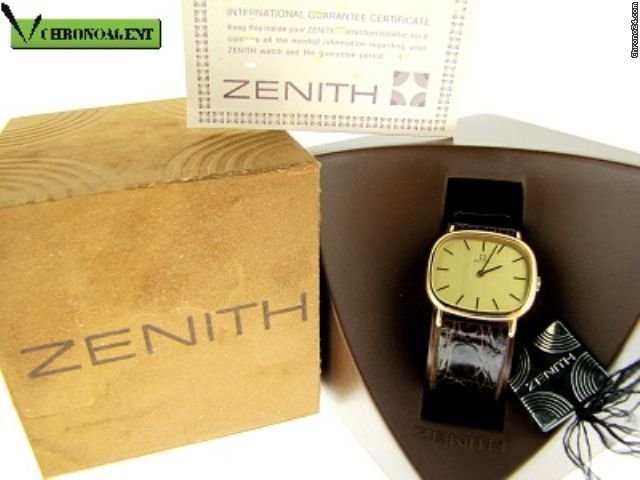 Zenith cassa Di Forma In Oro Giallo Nuovo Box & Paper watches