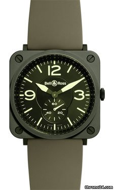 Bell & Ross BR-S Quartz Military Ceramic watches