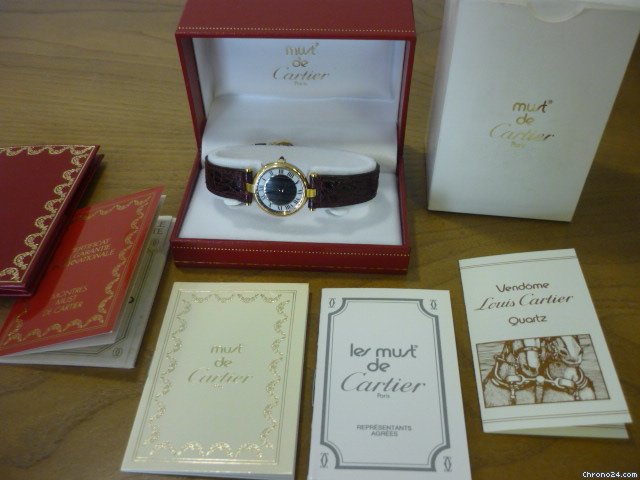 Cartier vermeil gold plated watches