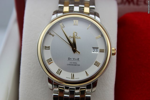 Omega 网购原装进口折扣欧米茄omega-碟飞系列 De Ville 4374.31.00 男士机械表 watches