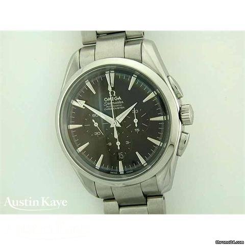 Omega Seamaster steel automatic chronograph on bracelet watches
