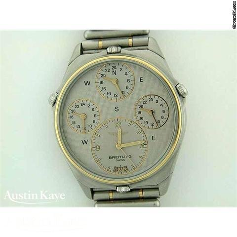 Replica Breitling World steel quartz on bracelet Watch