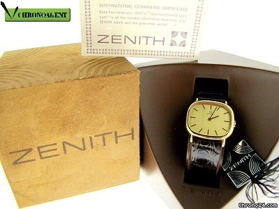 ZenithCassa Di Forma In Oro Giallo Nuovo Box & Paper watches