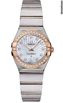 Omega 网购原装进口折扣欧米茄omega星座系列 Constellation 123.25.24.60.55.002 女士石英表 watches