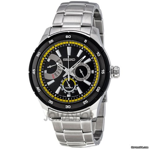 Seiko Multi-Function Quartz Stainless Steel Mens Watch SNT023P1 watches