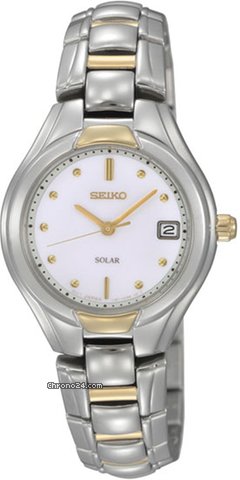 Seiko Solar Quartz Two-tone Ladies Watch SUT064 watches