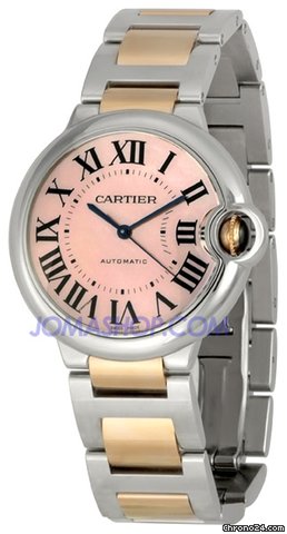 Cartier Ballon Bleu de Cartier Gold and Steel Medium Watch W6920033 watches