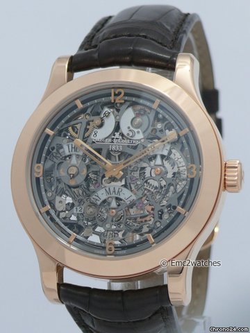 Jaeger-LeCoultre Master 8 days Perpetual Skeleton Pink Gold ~99% like new watches