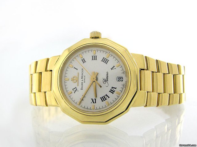 Baume & Mercier Riviera Damenuhr 18 K/750 Gelbgold - Gweicht 59,4 g watches
