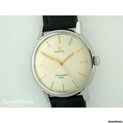 Omega Seamaster 600 steel manual on strap watches