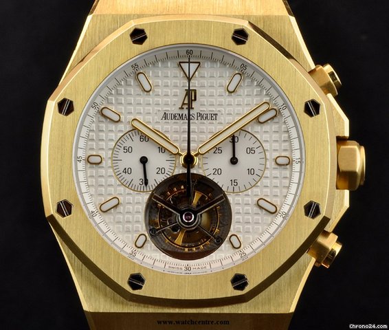 Audemars Piguet 18k Y/G RO Tourbillon B&P 25977BA.OO.1205BA.02 watches