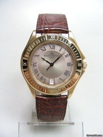 Baume & Mercier Classique or jaune/yellow gold lunette chiffres romains watches