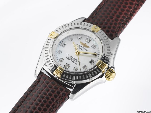 Breitling Callistino Stahl / Gold / Diamantblatt watches