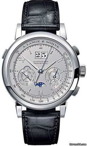 A. Lange & Sohne Platinum Datograph Perpetual Calendar Watch 410.025 watches
