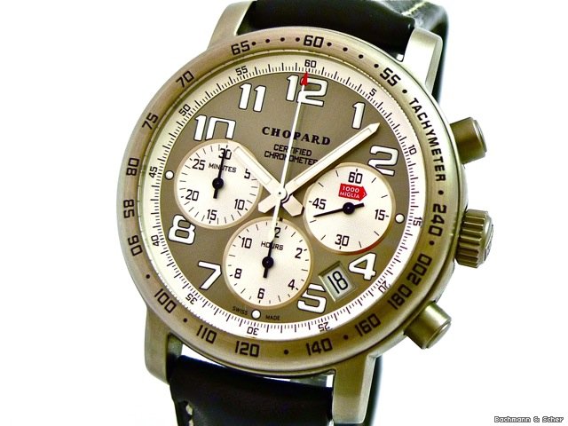 Chopard Mille Miglia, "Racing Silver" Chronograph watches