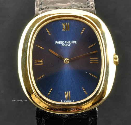 Patek Philippe 18k Y/G Automatic Blue Dial Jumbo Ellipse 3589 watches