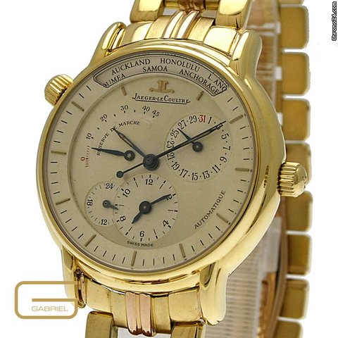 Jaeger-LeCoultre Master Control Geographic 18K.Gold watches