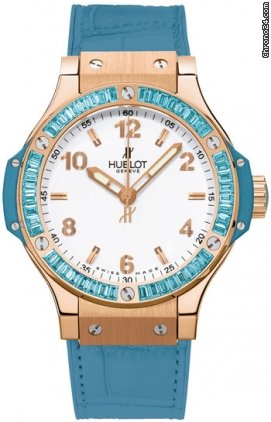 Hublot Rose Gold Big Bang Tutti Frutti Blue 361.pl.2010.lr.1907 watches