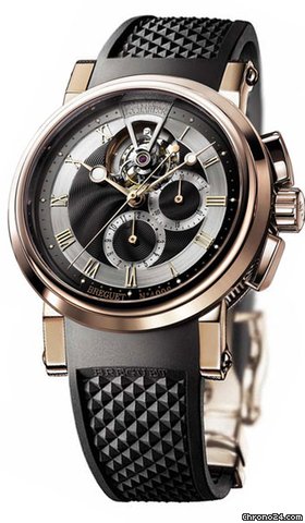 Breguet Rose Gold Marine II Tourbillon Chronograph 5837br watches