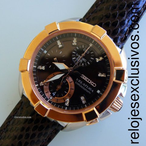 Seiko Velatura Chronograph 16 Diamonds watches