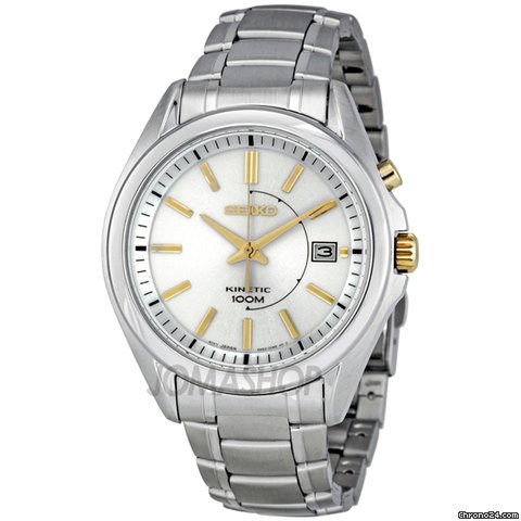Seiko Kinetic Silver Dial Stainless Steel Mens Watch SKA525 watches