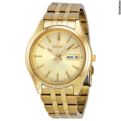 Seiko Gold-tone Stainless Steel Mens Watch SGGA18 watches