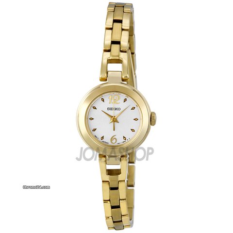 Seiko Silver Dial Gold-tone Stainless Steel Ladies Watch SXGN80 watches