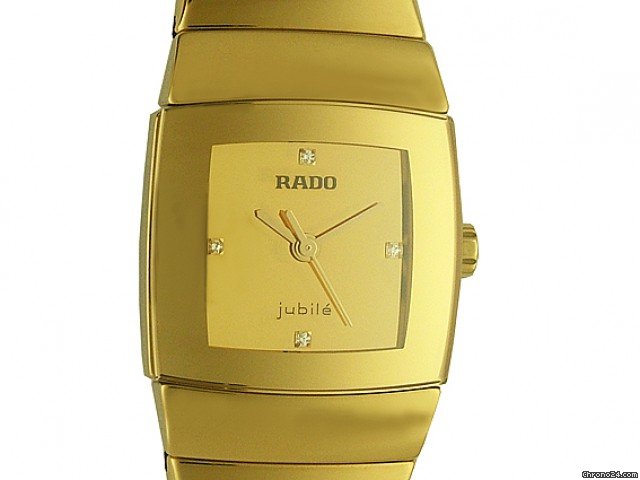 Rado Sintra Jubile Lady Diamond Keramik Gold 21x17mm watches