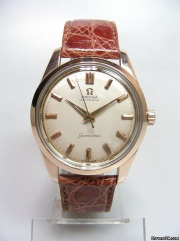 Omega Seamaester or rose plaquee aiguilles dauphines watches