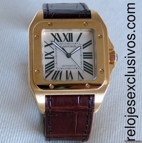 Cartier Santos 100 Gold watches