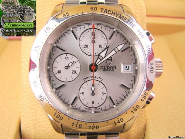 Tudor Chrononautic Chronograph Referenza 79380 Acciaio Quadrante Argente watches
