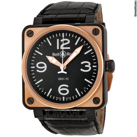 Bell & Ross BR 01 Automatic Black Dial Mens Watch BR0192-BICOLOR watches