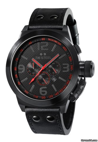 TW Steel Cron¨®grafo para hombre Canteen Style Cool Black 50mm watches